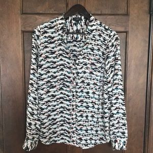 The Limited Ashton geometric pattern blouse- small